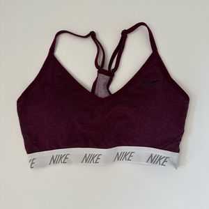 Nike Racerback Burgundy Sports Bra